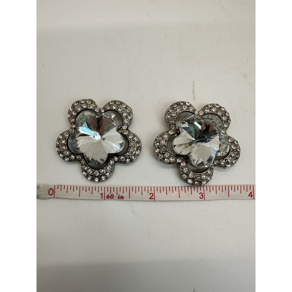2 Large Crystal‎ Flower Pieces For Crafting